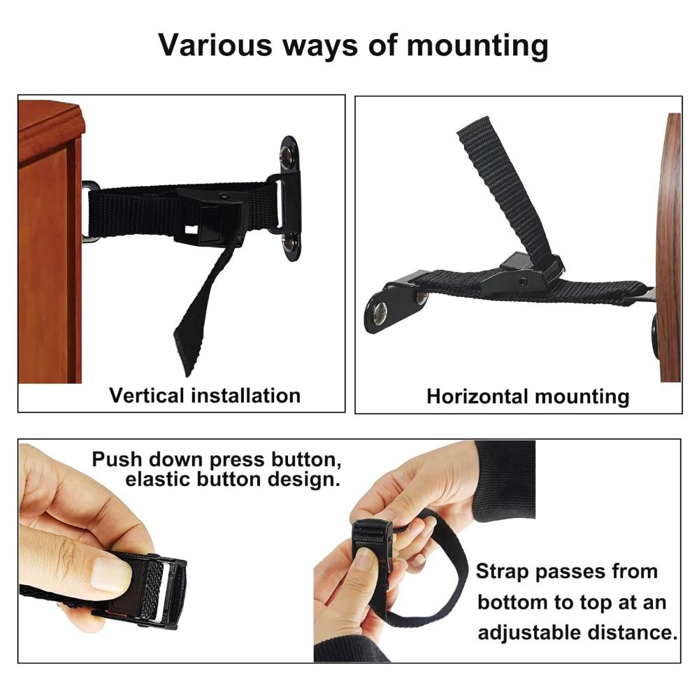 مرابط أثاث مقاومة للزلازل، مجم - مراجعة Earthquake Anchor Strap وسعره