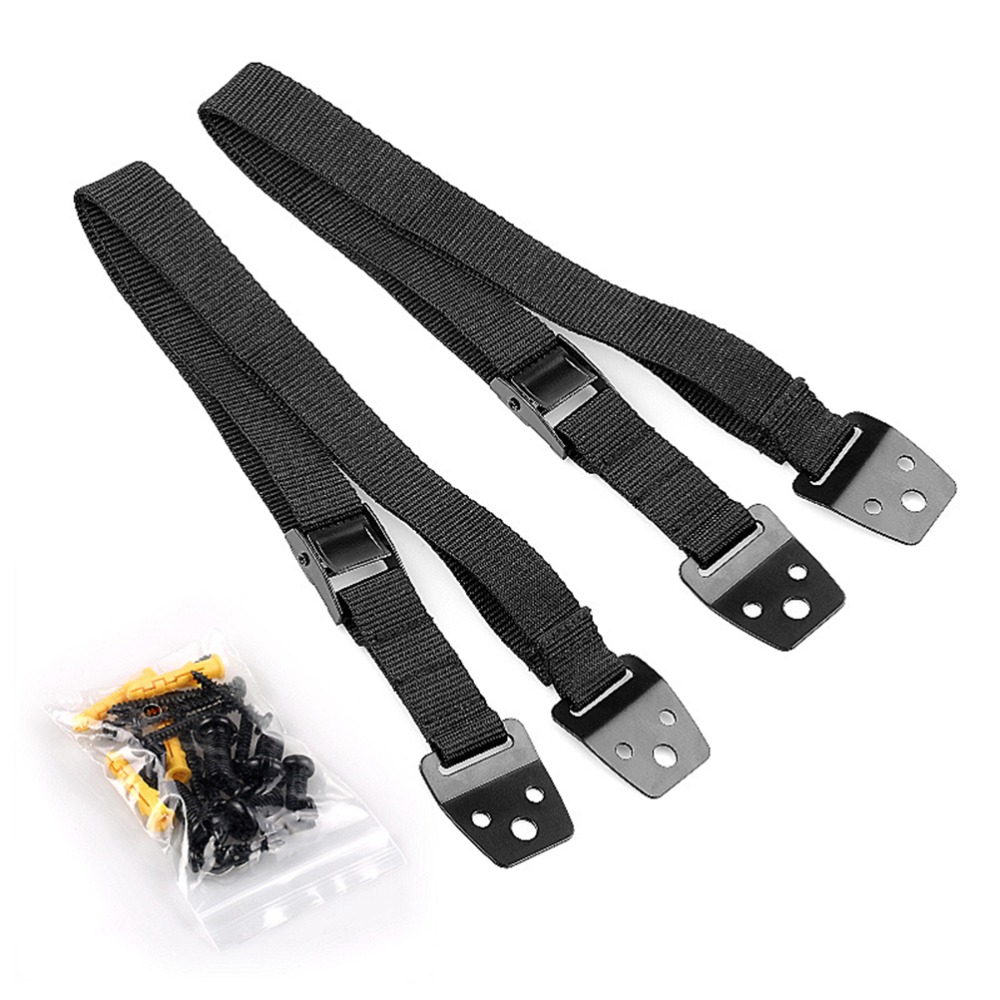قطعتان من مثبتات الأثاث المتين - مراجعة Earthquake Anchor Strap وسعره